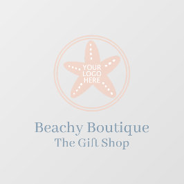 Eenvoudig Uw Logo Zakelijke Boetiek Raamsticker