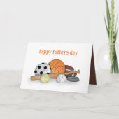 Eenvoudig Vaderdag-sportbedekking Alle sterventila Kaart (Voorkant)