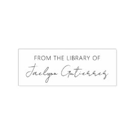 Eenvoudig Van De Bibliotheek Van Rubberstempel