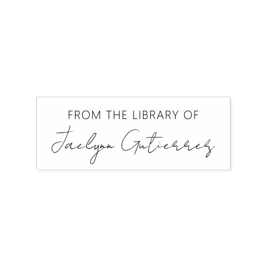 Eenvoudig Van De Bibliotheek Van Rubberstempel (Afrduk)