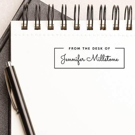 Eenvoudig van het bureau van de Naam van het Manus Zelfinktende Stempel