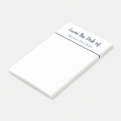 Eenvoudig van het bureau van Elegant Script Post-it® Notes (Schuin)
