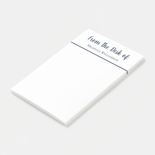 Eenvoudig van het bureau van Elegant Script Post-it® Notes (Schuin)