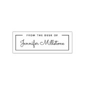 Eenvoudig Van het bureau van scriptnaam Zelfinktende Stempel (Design)