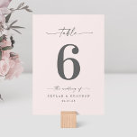 Eenvoudig vast, Bleek powder, roze bruiloft Kaart<br><div class="desc">Eenvoudige vaste, Bleke powder-roze weddenschappen die binnenste tabelnummers ontvangen. Deze moderne Kaart van de Kiekenlijst is eenvoudig klassiek en elegant met een duidelijke stevige achtergrondkleur en een de calligrafiedoopvont van het handtekeningsmanuscript met staarten. Getoond in de nieuwe Colorway. Beschikbaar in verscheidene kleurenopties, of voel vrij om de kleuren van binnen...</div>