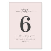 Eenvoudig vast, Bleek powder, roze bruiloft Kaart (Voorkant)