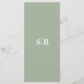 Eenvoudig, vast kleurloos, lichtgroen wlijnmenu me menu (Achterkant)