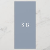 Eenvoudig, vast, robuust, blauw bindmenu menu (Achterkant)