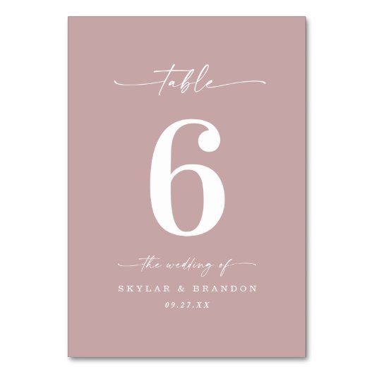 Eenvoudig, vast, robuust, krachtig, roze huwelijk kaart (Achterkant)