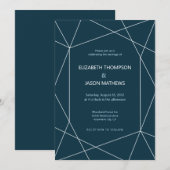 Eenvoudig veelhoekig marinevlekken kaart (Voorkant / Achterkant)