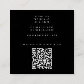 Eenvoudig veelvoudig veelvoudig veelvoudig modern  vierkante visitekaartje (Achterkant)