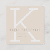 Eenvoudig veelvoudig veelvoudig veelvoudig modern  vierkante visitekaartje (Voorkant)