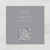 Eenvoudig veelvoudig veelvoudig veelvoudig modern  vierkante visitekaartje (Achterkant)