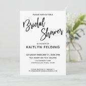 Eenvoudig, veelzijdig handschrift Vrijgezellenfees Kaart (Staand voorkant)