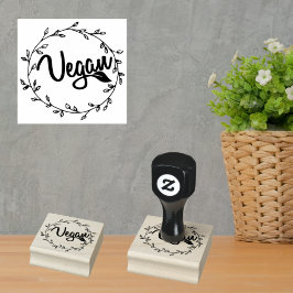 Eenvoudig Veganistisch Rubberstempel