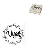 Eenvoudig Veganistisch Rubberstempel (Gestempeld)