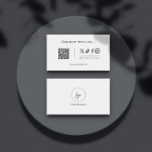 Eenvoudig verbinden met ons Social Media QR Code L Visitekaartje