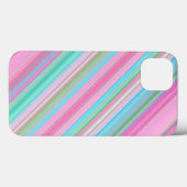 Eenvoudig verbluffende stripes-roze Case-Mate iPhone case (Achterkant (horizontaal))