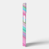 Eenvoudig verbluffende stripes-roze Case-Mate iPhone case (Achterkant / Rechts)