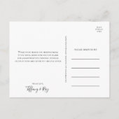 Eenvoudig verbond met legant bedankt Briefkaart (Achterkant)