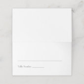 Eenvoudig verbrand Oranje huwelijk Plaatskaartje (Buitenkant ongevouwen)