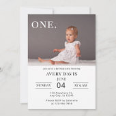 Eenvoudig Verjaardagsfeest met Foto Kaart (Voorkant)