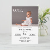 Eenvoudig Verjaardagsfeest met Foto Kaart (Staand voorkant)