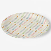 Eenvoudig verjaardagskaarsenfeest papieren bordje (Gekanteld)