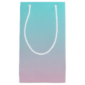 Eenvoudig Verloop Turquoise naar Lavendel Paarse Klein Cadeauzakje (Voorkant)