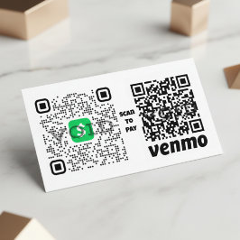 Eenvoudig verlopen QR-codebetalingsproces Visitekaartje