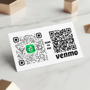 Eenvoudig verlopen QR-codebetalingsproces Visitekaartje