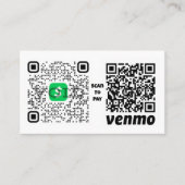 Eenvoudig verlopen QR-codebetalingsproces Visitekaartje (Voorkant)