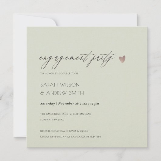 EENVOUDIG VERLOVING VOOR GRIJZEN VAN GOLD KAART (Voorkant)