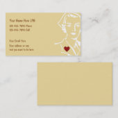 Eenvoudig verpleegkundig Visitekaartje (Voorkant / Achterkant)