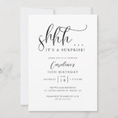 Eenvoudig Verrassingsverjaardagsfeestje Kaart (Voorkant)