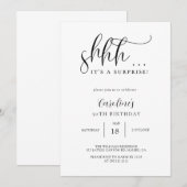 Eenvoudig Verrassingsverjaardagsfeestje Kaart (Voorkant / Achterkant)