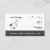 Eenvoudig vers Boerderij eendeneieren Visitekaartje (Voorkant)