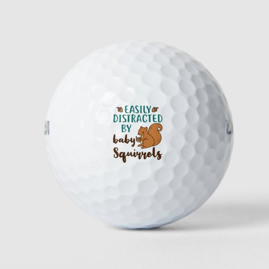 Eenvoudig verstoord door Baby eekhoorntje Golfballen (Voorkant)