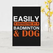 Eenvoudig verstoord door Badminton Kaart (Gele Bloem)