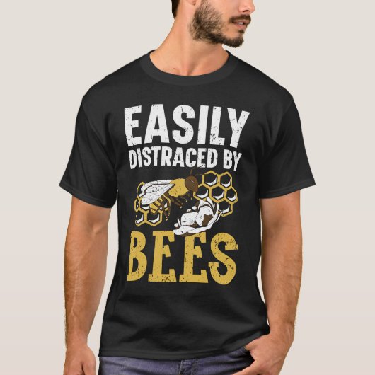 Eenvoudig verstoord door bijenimker Apiarist Honey T-shirt (Voorkant)