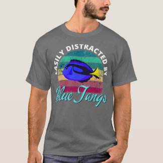Eenvoudig verstoord door blauwe tangs Funny Coral  T-shirt