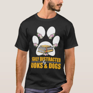 Eenvoudig verstoord door Boeken en Honden Lover Pa T-shirt