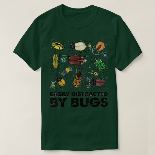 Eenvoudig verstoord door Bugs Insects Science Inse T-shirt (Design voorkant)