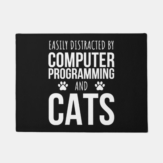 Eenvoudig verstoord door computerprogrammering en deurmat (Voorkant)