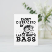 Eenvoudig verstoord door de grote zeebaars briefkaart (Staand voorkant)