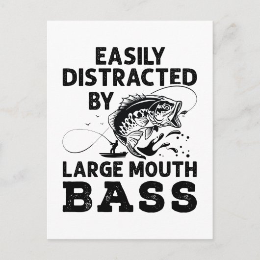 Eenvoudig verstoord door de grote zeebaars briefkaart (Voorkant)