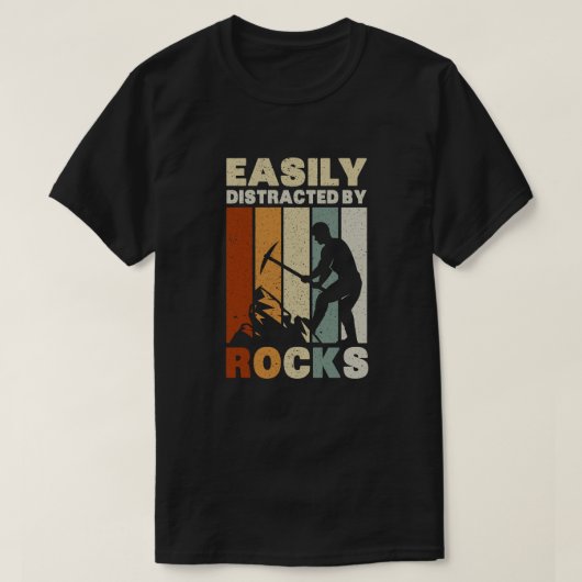 Eenvoudig verstoord door de Rocks Geology T-shirt (Design voorkant)