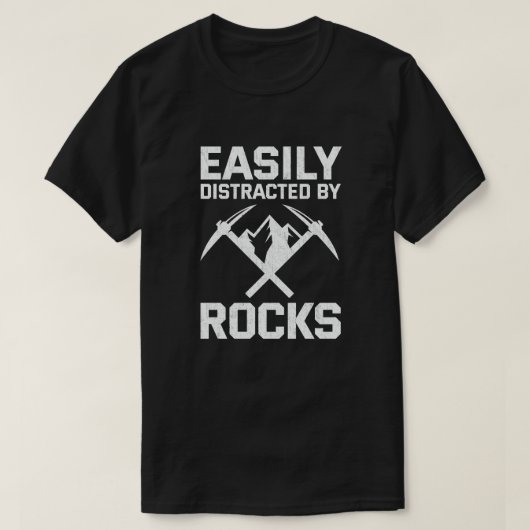 Eenvoudig verstoord door de Rocks Geology T-shirt (Design voorkant)