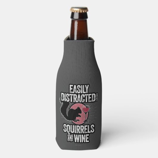 Eenvoudig verstoord door eekhoorns en wijn flesjeskoeler (Fles Voorkant)