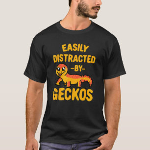 Eenvoudig verstoord door Geckos Geckoes-ontwerp T-shirt